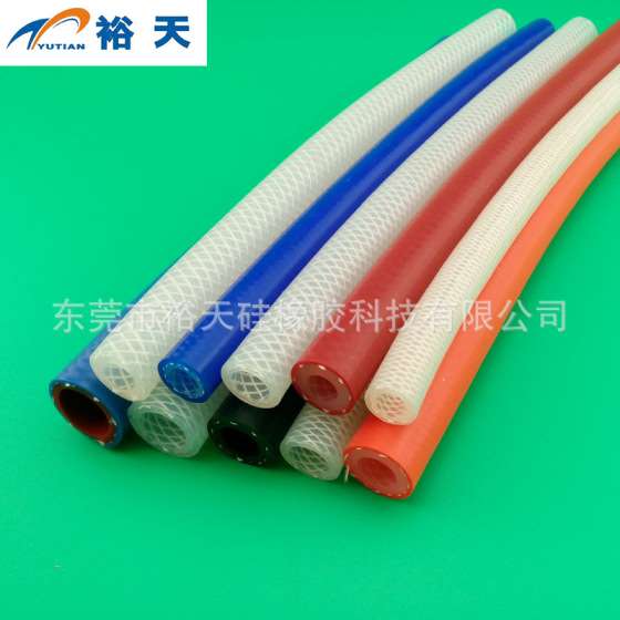 硅胶编织管，编织硅胶网管，多层硅胶网纹管，食品级厂家
